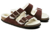 BirkenstockArizona Shearling Suede Leather Narrow Fit 'Port'