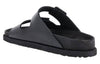 BirkenstockArizona Double-Buckle Slip-On Leather Sandals 'Black'