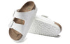 BirkenstockArizona Platform Vegan Birko-Flor Narrow Fit Sandals 'White'