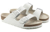 BirkenstockArizona Natural Leather Narrow Fit 'White'