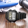 CASIOWaterproof Sports Mens Black Digital
