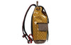 Guccix adidas Logo backpack schoolbag Brown Yellow 22