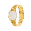 CASIOSTANDARD Vintage Dial Steel Link Band en Waterproof Unisex Mens Gold Digital