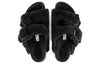 BirkenstockArizona Big Buckle Shearling Narrow Fit 'Teddy Black'