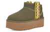 UGG(WMNS)  Classic Ultra Mini Braid Plat 'Olive Green'