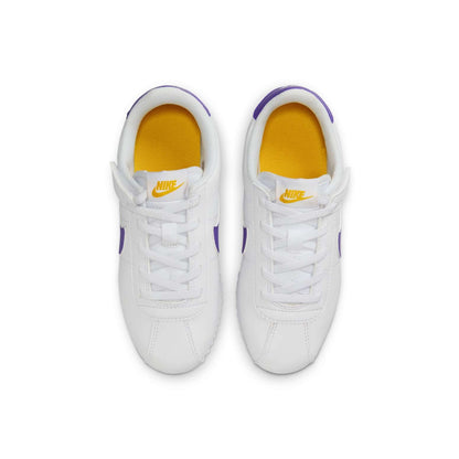 Nike(PS)  Cortez EasyOn 'White Varsity Maize Varsity Purple'