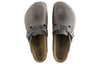 BirkenstockBoston Soft Footbed Oiled Leather Sandals 'Iron'