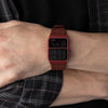 CASIOQuartz Waterproof Sports Unisex Mens Dark Red Digital
