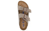 BirkenstockArizona Soft Footbed Suede Leather Narrow Fit Sandals 'Taupe'