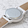 CASIOClassic Fashion Elegant Minimalistic Macaron Waterproof Retro Quartz Leather Strap Watch White Analog