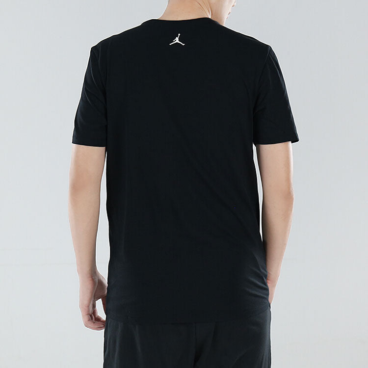 Air JordanLast Shot AJ14 Round Neck Short Sleeve Black