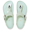 BirkenstockGizeh Big Buckle Natural Leather Patent Narrow Fit Sandals ' High Shine Surf Green'