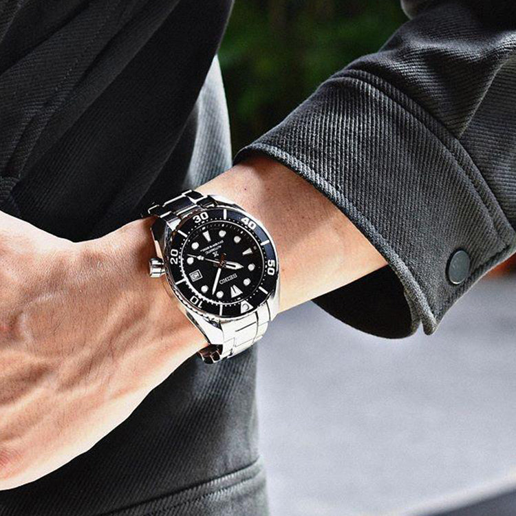 SEIKOProspex Series Mechanical 'Black Silver'