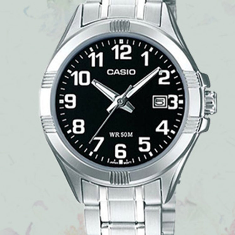 CASIOQuartz Waterproof Black Analog