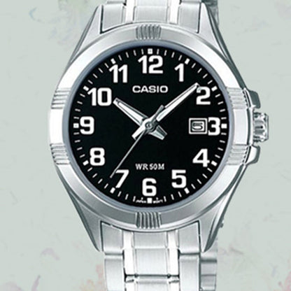 CASIOQuartz Waterproof Black Analog