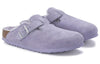 BirkenstockBoston Shearling Suede Leather Coated Narrow Fit 'Purple Fog'