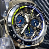 CASIOEDIFICE Waterproof Sapphire Crystal Solar Powered Sports Mens Silver Analog