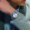 CASIOWaterproof Stainless Steel Strap Mens Silver Analog