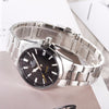 CASIOWaterproof EDIFICE Sapphire Crystal Mens Silver Analog