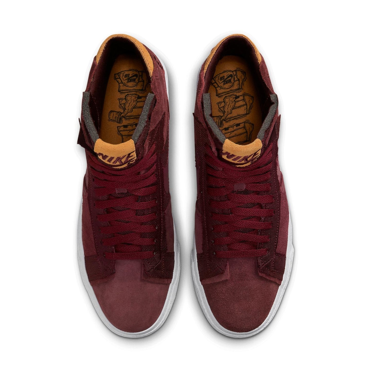 NikeZoom Blazer Mid Premium SB 'Maroon Patchwork'