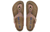 BirkenstockGizeh Soft Footbed Nubuk Leather Narrow Fit Sandals 'Geo Camo Khaki'