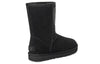 UGG(WMNS)  Classic Short UGG Rubber Logo Snow Boots Black