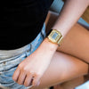 CASIOCasio Standard Digital Cube Watch 'Silver Gold'