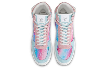 LOUIS VUITTON Rivoli Ankle Sneakers 'Blue Pink' 1A5HEP