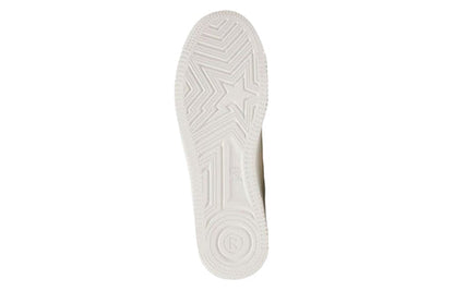A BATHING APE Bape STA Leather Low 'White Silver' 1I70-191-017-WHITE