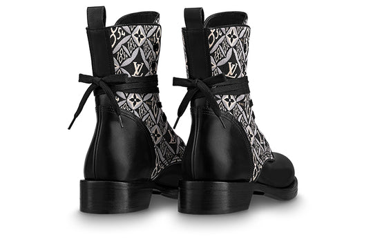 (WMNS) LOUIS VUITTON Metropolis Boots 'Black White Monogram' 1A8DEY