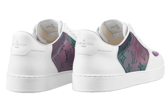 LOUIS VUITTON Rivoli Sneakers 'White with Shell Shine Monogram' 1A99N7