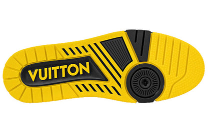 LOUIS VUITTON LV Trainers 'Black Grey Yellow Crystals' 1A9JXJ