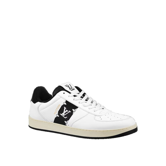 LOUIS VUITTON Rivoli Sneakers 'White with Black Side Monogram Band' 1AAVAH