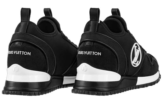 (WMNS) LOUIS VUITTON Run Away Sneakers 'Black with White Logo' 1A9ER3