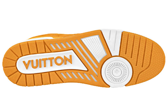LOUIS VUITTON LV Trainers 'White with Orange Monogram' 1A9JHB