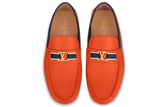 LOUIS VUITTON LV Hockenheim Moccasin Shoes 'Orange' 1A5A93