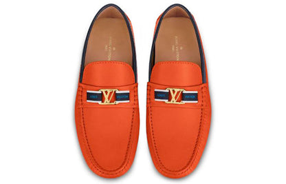 LOUIS VUITTON LV Hockenheim Moccasin Shoes 'Orange' 1A5A93