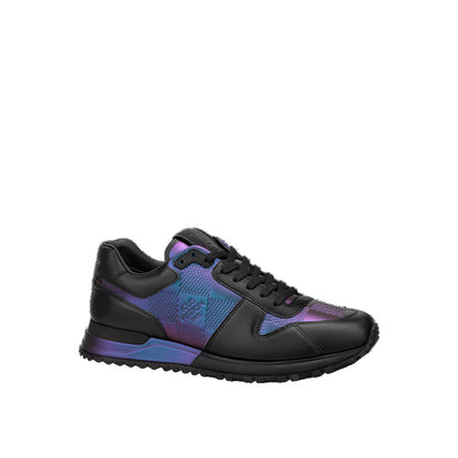 LOUIS VUITTON Run Away Sneakers 'Black with Metallic Canvas' 1AARKW