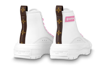 (WMNS) LOUIS VUITTON Squad Trainer Boots 'White Pink Brown' 1A9403