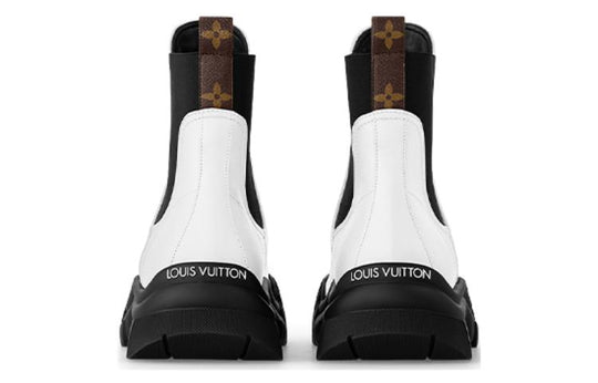 (WMNS) LOUIS VUITTON Ruby Flat Ankle Boots 'White' 1ABUJA