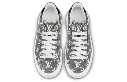 (WMNS) LOUIS VUITTON Time Out Sneakers 'Grey Denim Monogram' 1AAW2Q