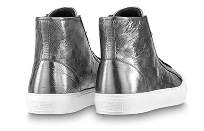 LOUIS VUITTON Tattoo Ankle Sneakers 'Silver Plaid Monogram' 1A90F1