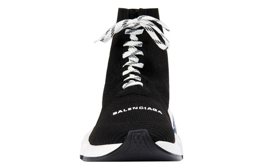 Balenciaga Speed Lace Up Trainer High 'Black Clear' 617255W05GG1010