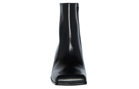 Balenciaga Square Toe Ankle Boots 'Black Leather' 678108WBC301000