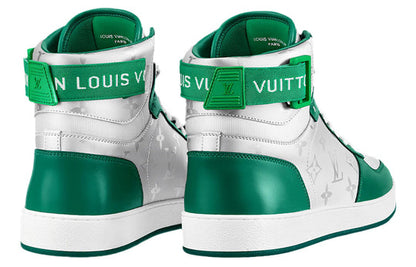 LOUIS VUITTON Rivoli Ankle Sneakers 'Silver Green' 1A9J6F