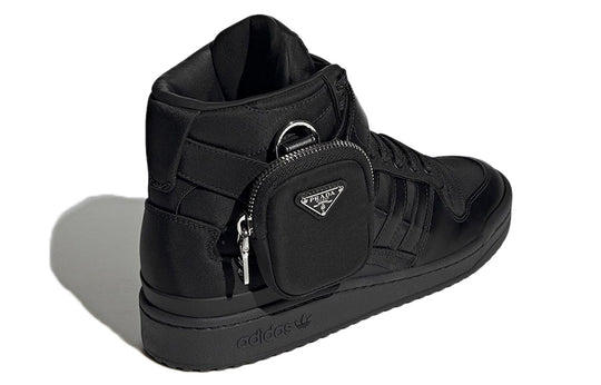 PRADA x adidas originals Unisex Forum High Sneakers Black 2TG193_3LJX_F0557