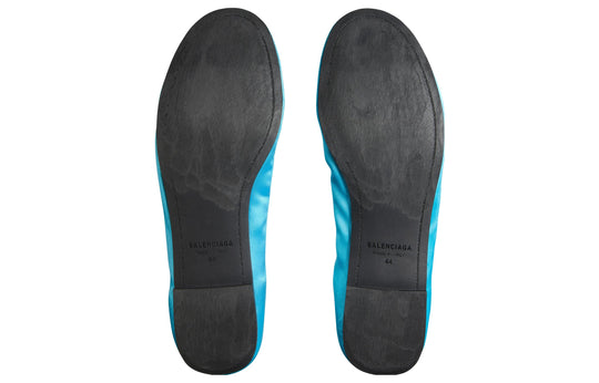 Balenciaga Leopold Ballerina Shoes 'Turquoise' 742359W2H824000