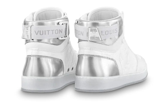 LOUIS VUITTON Rivoli Ankle Sneakers 'White Monogram with Silver' 1A8V86