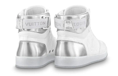 LOUIS VUITTON Rivoli Ankle Sneakers 'White Monogram with Silver' 1A8V86