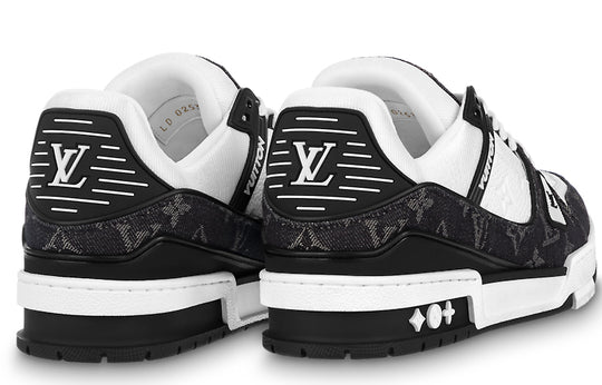 (WMNS) LOUIS VUITTON LV Trainer Sneaker 'Black Mesh Monogram with White ' 1AC2A5